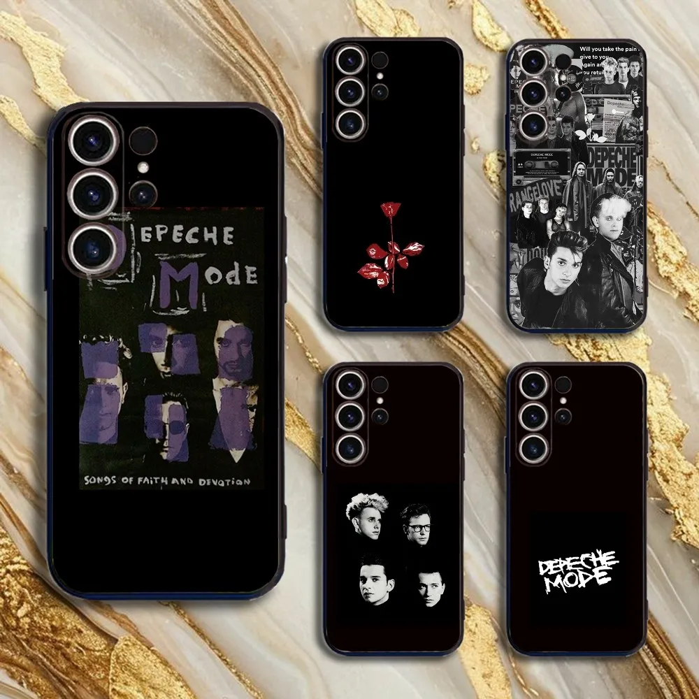 

D-Depeche Mode Rock-ES Band Phone Case For SamsungS25,24,21,22,23,30,Ultra,20,Plus,Fe,Lite,Note,10,9,5G Black Cover