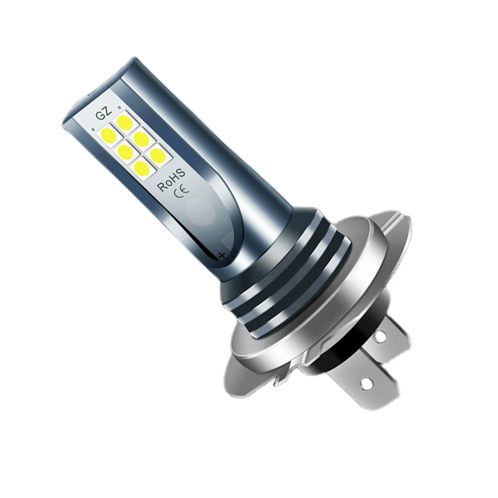 

H7 LED Headlight Bulb 12V 24V Car Fog Light Bulb IP67 Waterproof LED Head Lamp Super Bright White 1000LM for Vehicle Accessories