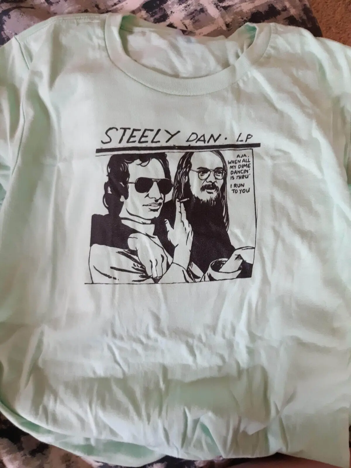 Белая хлопковая Футболка Steely Dan с коротким рукавом унисекс