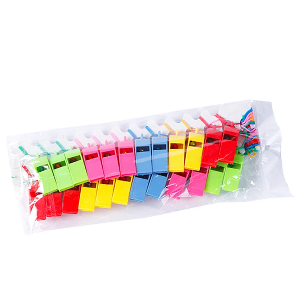 

24 Pcs Football Whistle Whistles Outdoor Playset Hanging Pendant for Sports outside Toy Plastic Travel