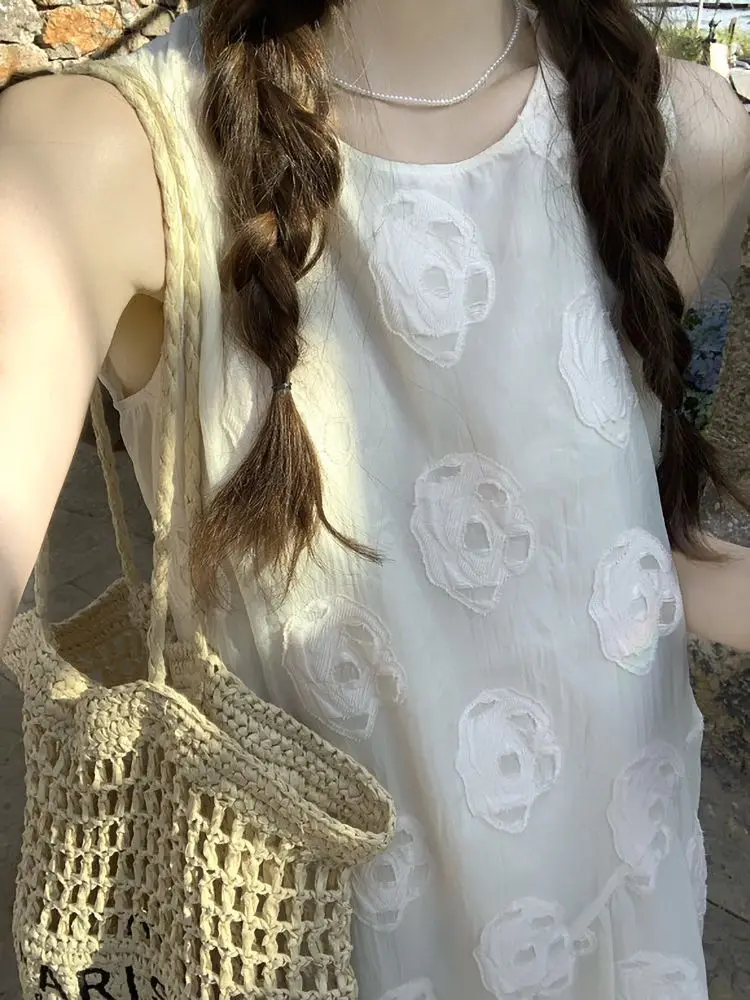 Jurken Mouwloos Dames Rozen Lente Asymmetrie Diagonaal Schuin Bias Schuin Getailleerd H-lijn Stedelijk woon-werkverkeer Modern Minimalistisch