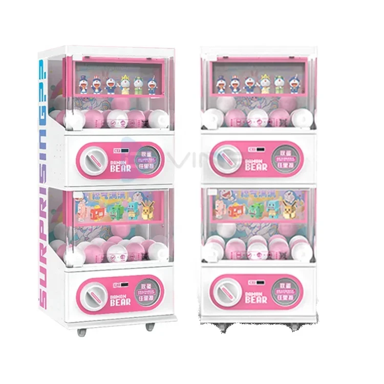 Coin Operated Twisted Eggs Toy Machine Gashapon Toys Machines Capsule Toy Gacha Vending Machine