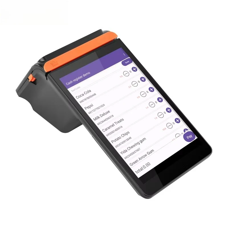 8 Inch Touchscreen Pos Device Handheld Pos Terminal Handheld Point of Sales