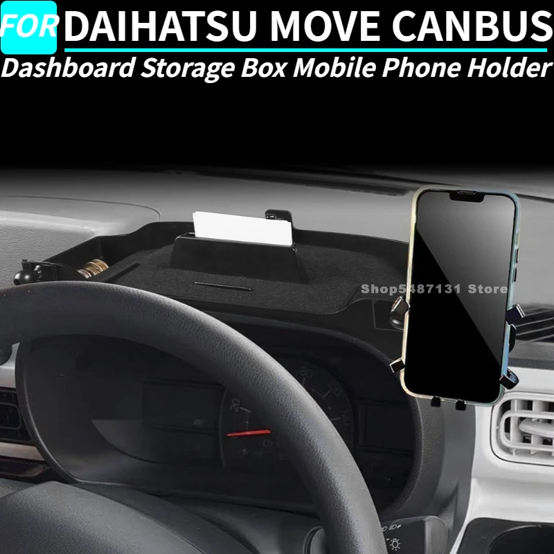 

Dashboard Storage Box Mobile Phone Holder for DAIHATSU MOVE CANBUS Interior Accessories 2022