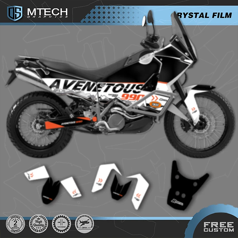 DSMTECH Custom Motorcycle Graphics Decals Stickers Kits For KTM 2003 2004 2005 2006 2007 2008 2009 2010 2011-2016 ADV990 007
