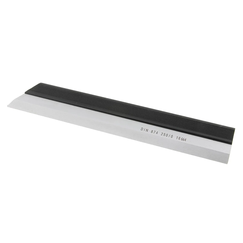 Straight Ruler Flat Measuring Carbon Steel Square Layout Precision Edge Gauge with Case for Metalwork