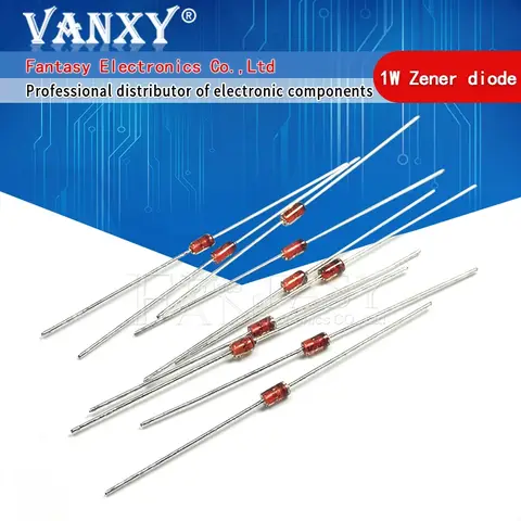 100 pcs 1W Zener Diodes 3V to 15V vanxy