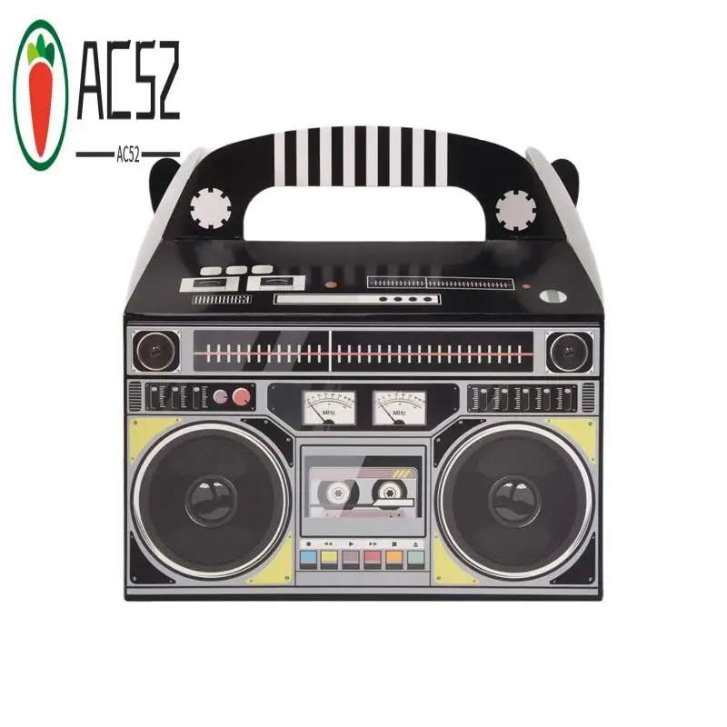 AC52-Party Decorations Novelty Boom Favor Box Themed Vintage Decorations Candy Table Decorations, 24Pcs