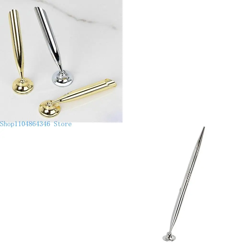 

5asd 4 Pcs/Set Ballpoint Pen Counter Service Pen with Base Wedding Guest Sign Pen