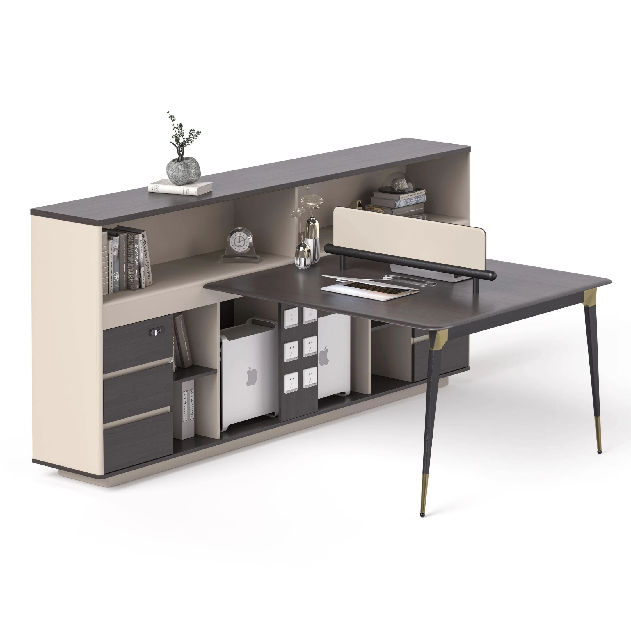 

Настраиваемый большой вместительный современный дизайн, модульный стоячий офисный стол с прочной деревянной мебелью, шкаф для хранения документов