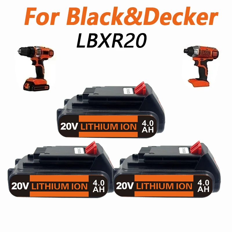 

3,0 Ач для Black & Decker, аккумулятор 20 В BL2018 LST220 LB2X4020 LBXR20 LB20 LBX20, аккумулятор для аккумуляторных инструментов