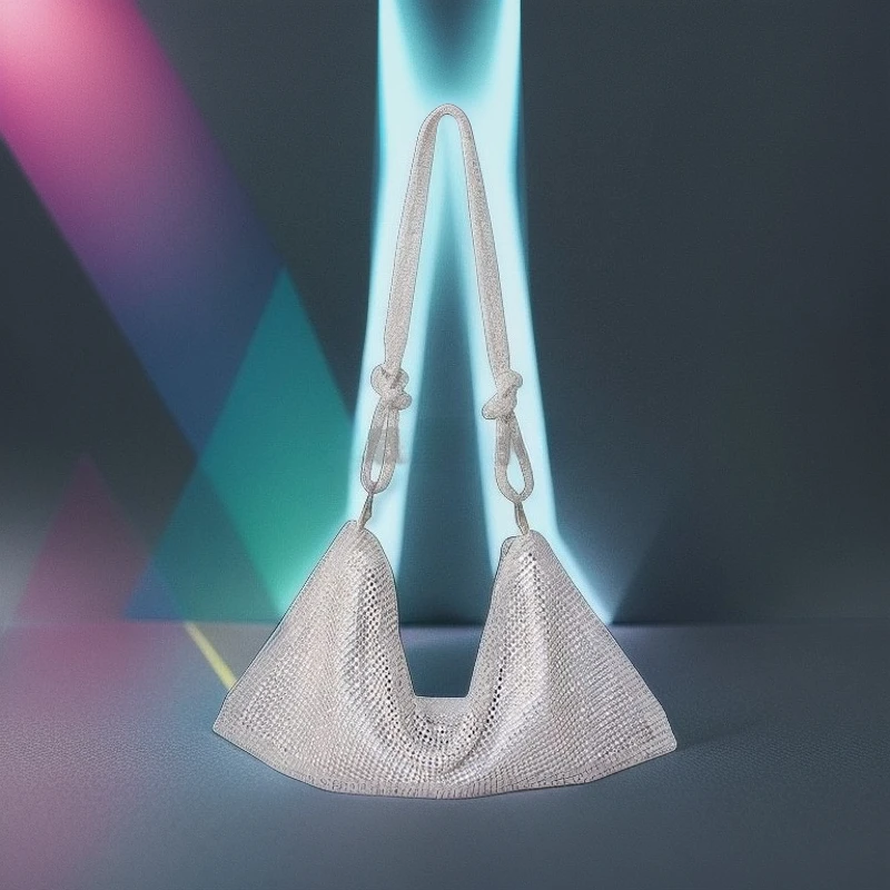 

Роскошная женская вечерняя сумка ручной работы, полностью инкрустированная стразами, для вечеринок и банкетов, на плечо/подмышку, блестящая, для торжественных мероприятий