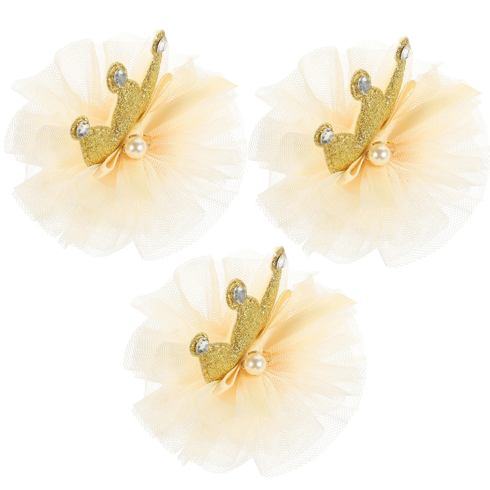 

3Pcs Crown Hair Clip Hair Accessory Birthday Christmas Festival Hairpins Birthday Crown