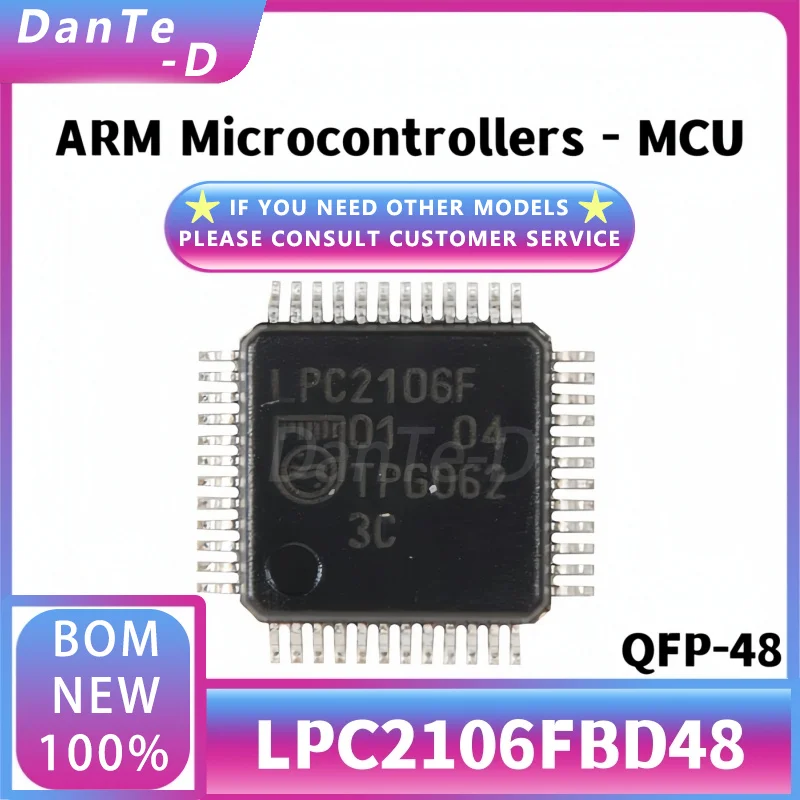 LPC2106FBD48/01 LQFP-48 128kB 60MHz microcontroller chip MCU microcontroller new original