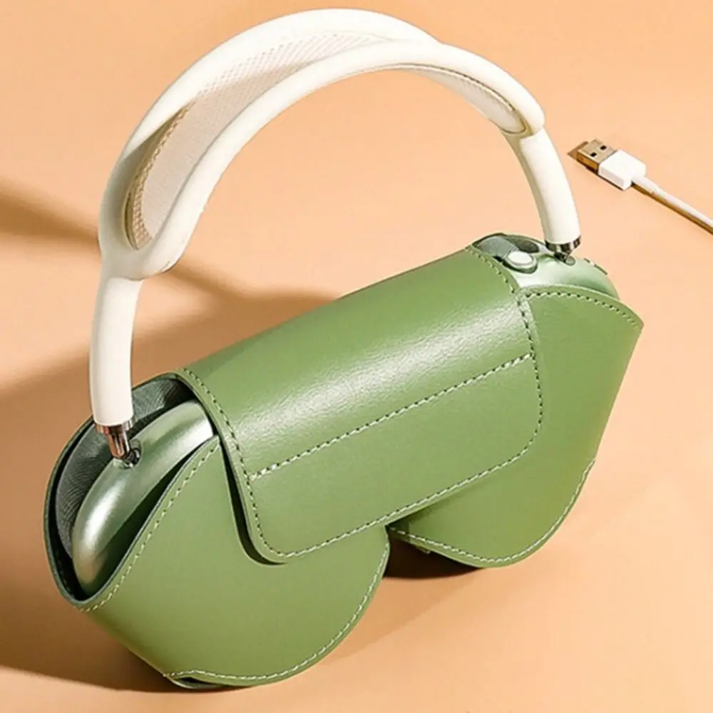 Inteligentne etui miękkie skórzane etui na słuchawki Airpods Max przed upadkiem i zarysowaniem akcesoria do słuchawek