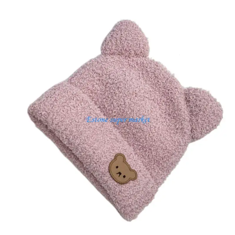 090B قبعة دافئة أنيقة للأطفال تسمح بمرور الهواء لحماية الأذن للأطفال الصغار، غطاء محرك السيارة مقاوم للرياح #2