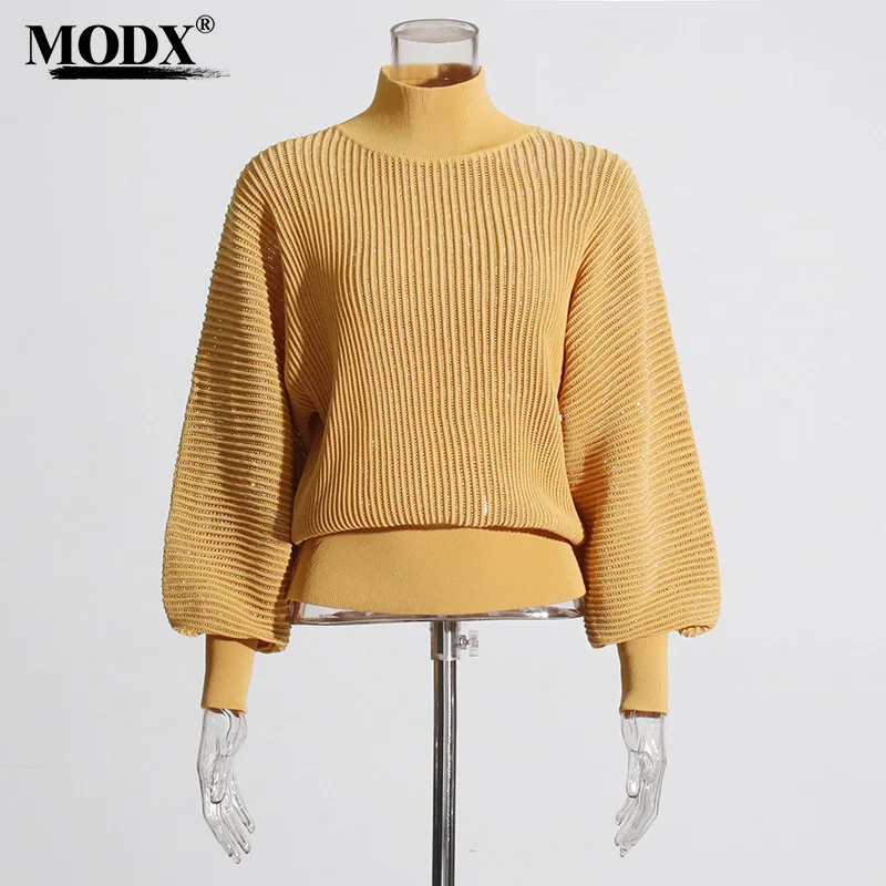 

[Modx] высококачественный Женский Топ, новый стиль 2024 года, модный дизайн, вязаный свитер, пуловер, свитер для женщин