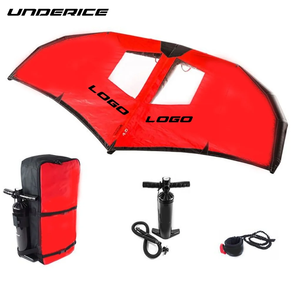 Yellow Underice IWK-11 Inflatable Wing Kite-Ripstop Fabric 292x172/305x177/374x205cm Sizes 5-7kg Weight Options for Surfing