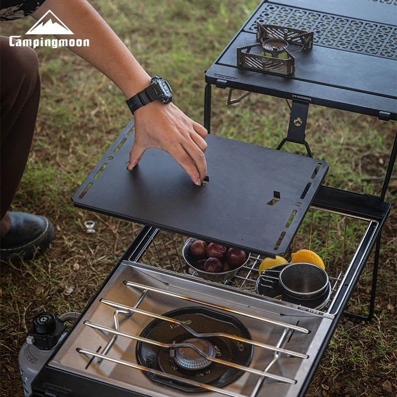 CAMPINGMOON CK-25BK-1PIGT Combination Table Suitable For Snow Peak Stove Cover Outdoor Camping Table Accessories