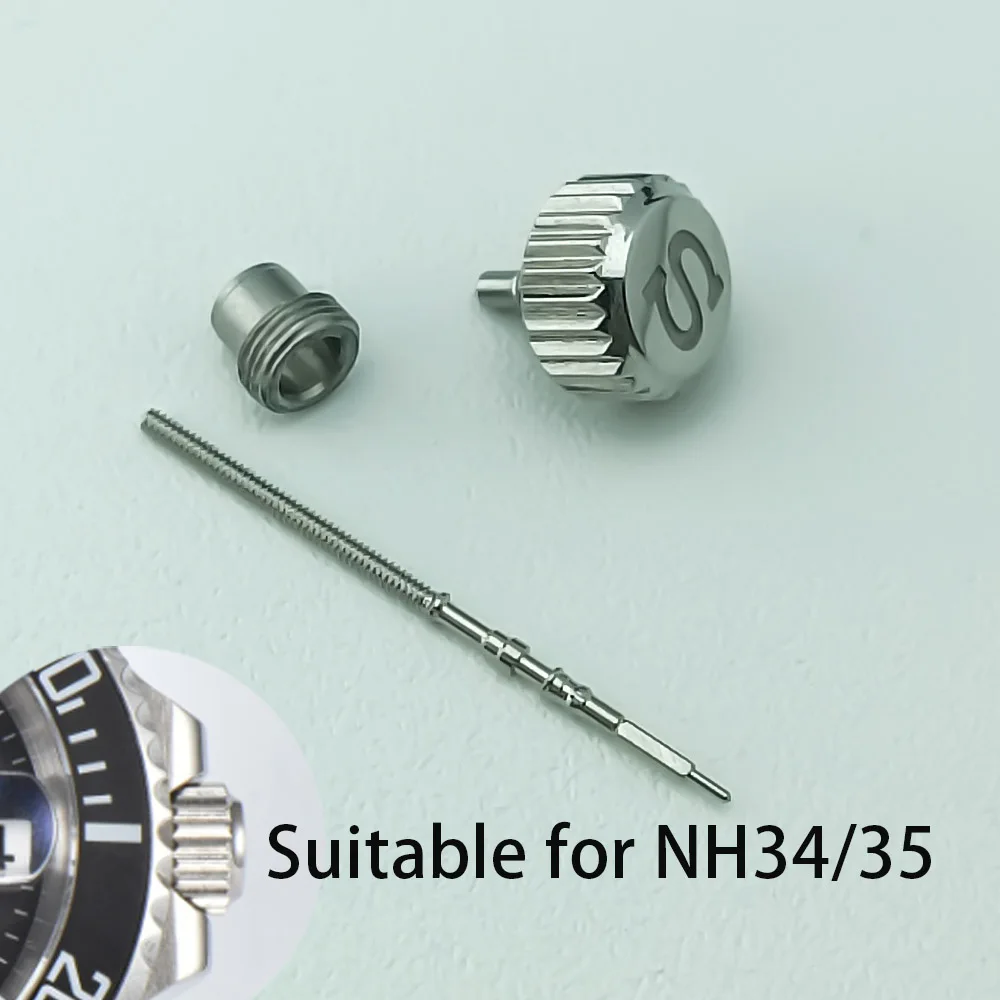 GMT Case Rotating Headband with Scale 'S' Including Crown Tube, Suitable for Watch Repair and NH35/36 Movement