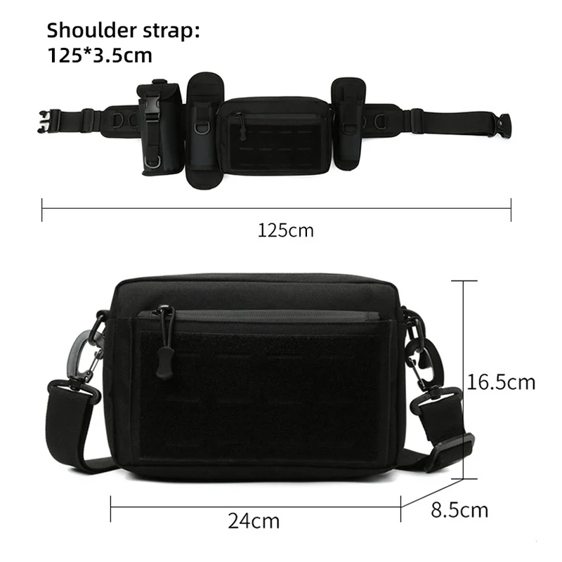 Tactical Waist Bags Belt Men\'s Waterproof Outdoor Multi-functional Pack Riding Lure Bag Male Insert Fishing Rod Fanny PackY7A