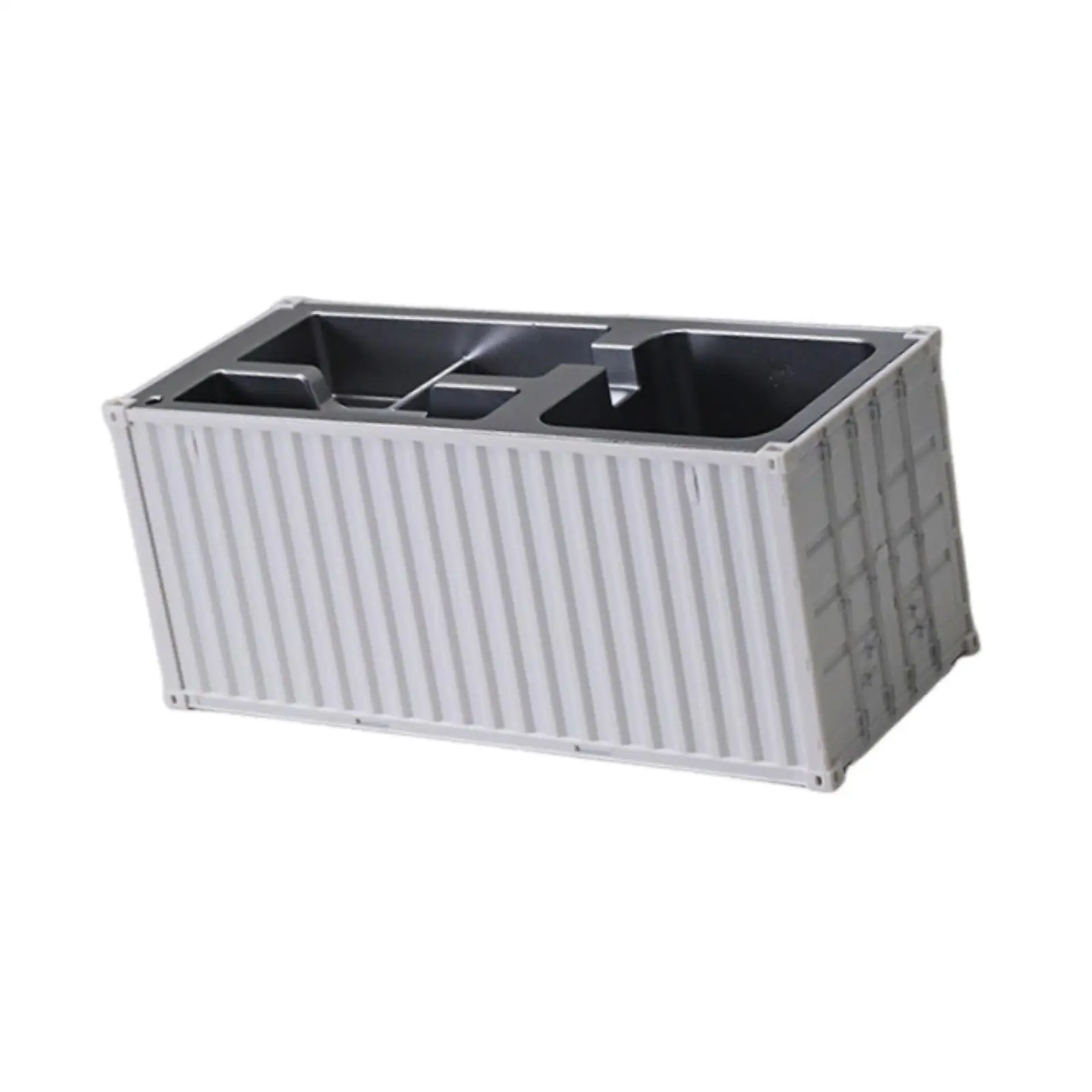 Shipping Container Pen Holder Decorative Multi Functional Large Capacity Compact Desk Organizer