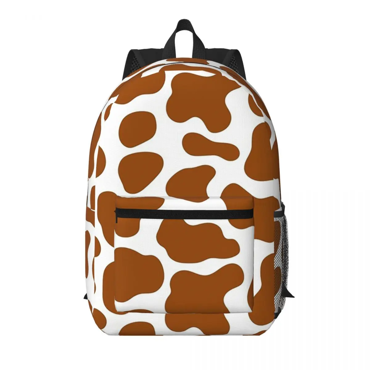 

Cow Brown Spots Cute Cow Skin Pattern Student Backpack School Bag Hiking Travel Daypack for Men Women Bookbag Shoulder Bags