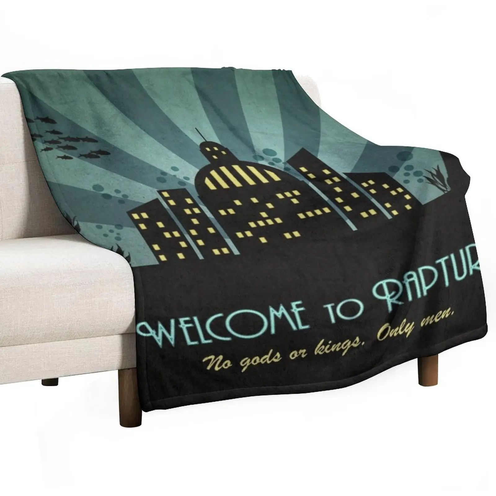 

Bioshock Welcome To Rapture Throw Blanket Decorative Throw Weighted Blankets