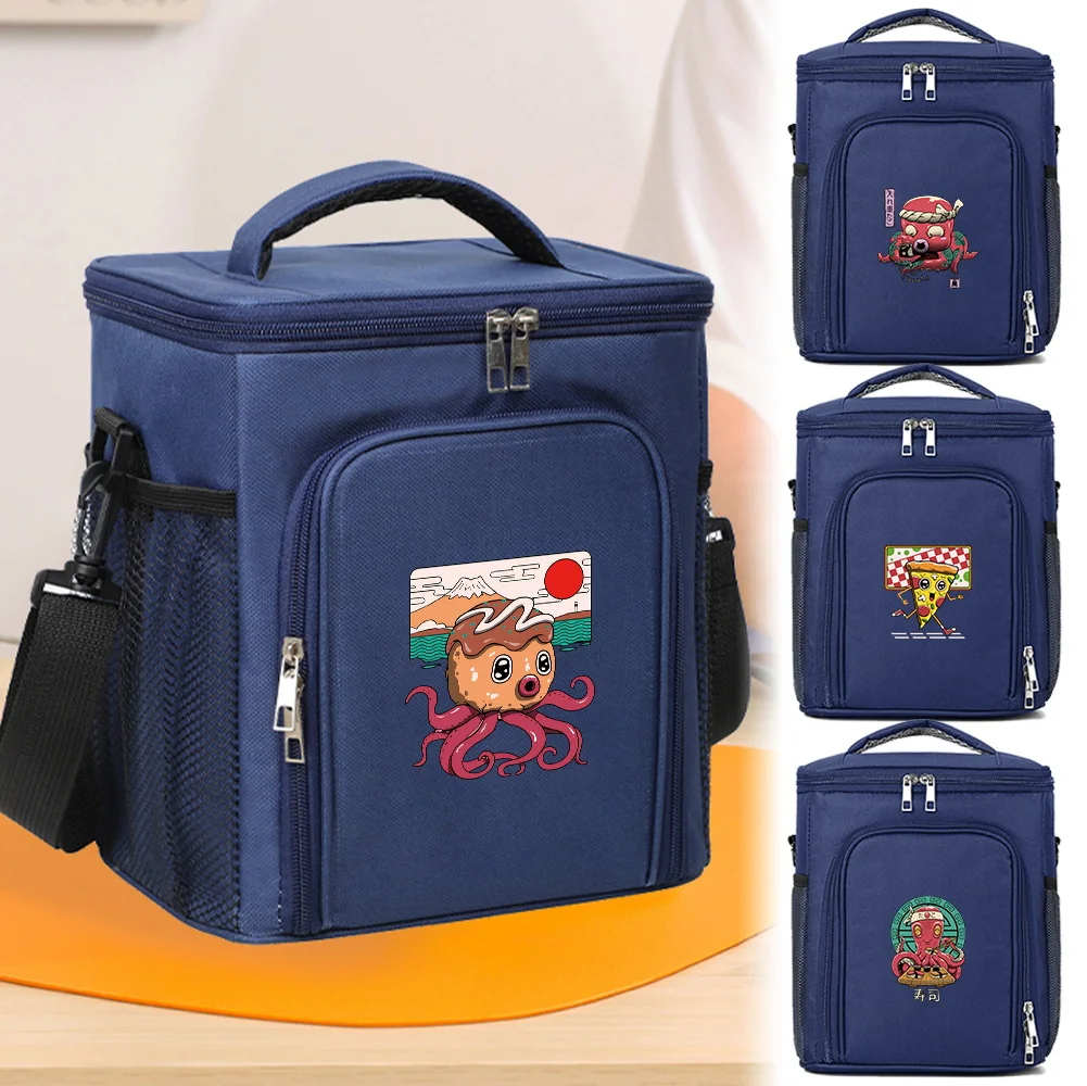 

Ice Box Insulated Picnic Lunch Bag Family Activities Cute Monster Printing Series Food Keep Fresh Large Capacity Insulation Box