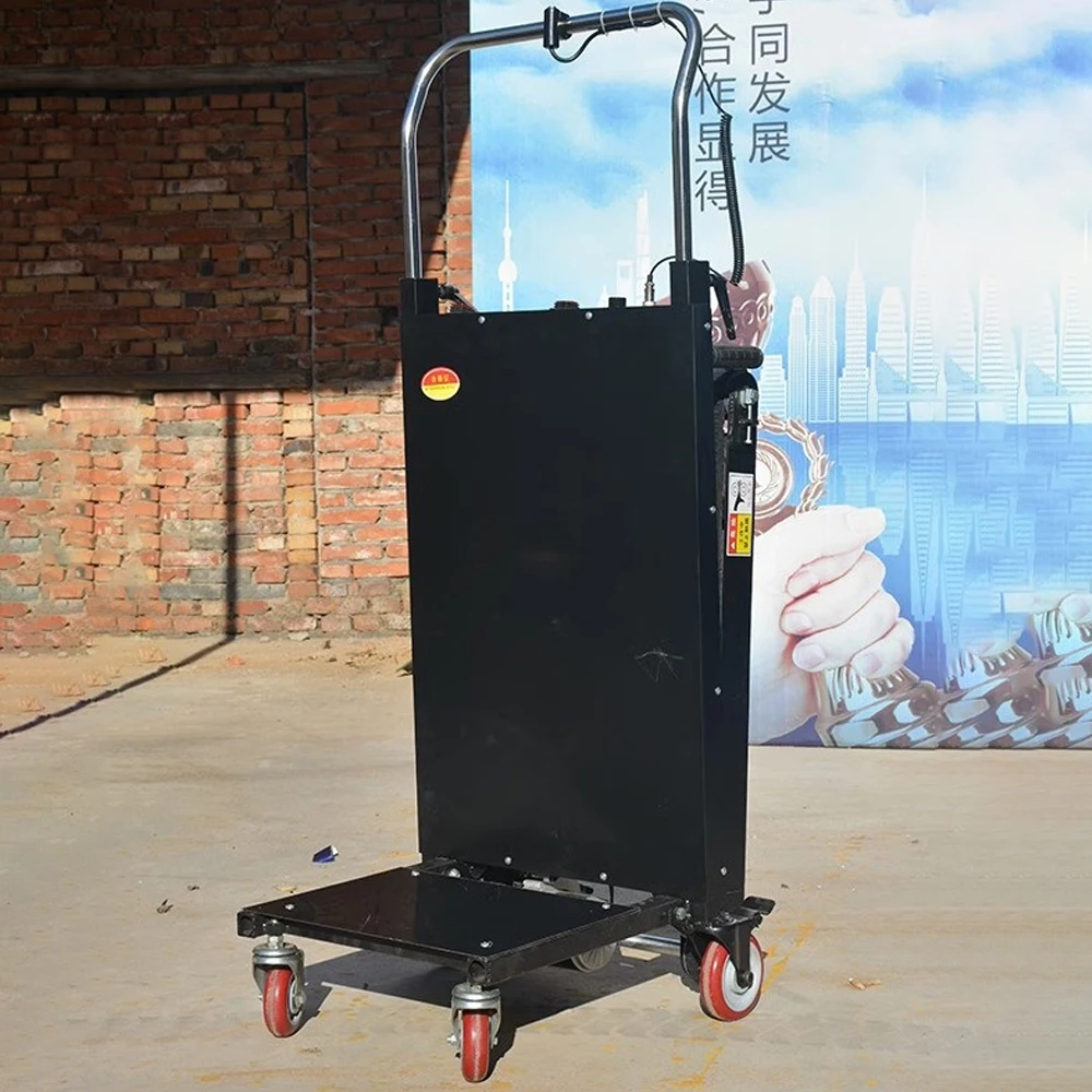 400KG Electric Stair Climbing Vehicle Cargo Handling Cart Crawler-Type Up And Down Folding Hand Trolley 48V 72AH 150/250/350KG