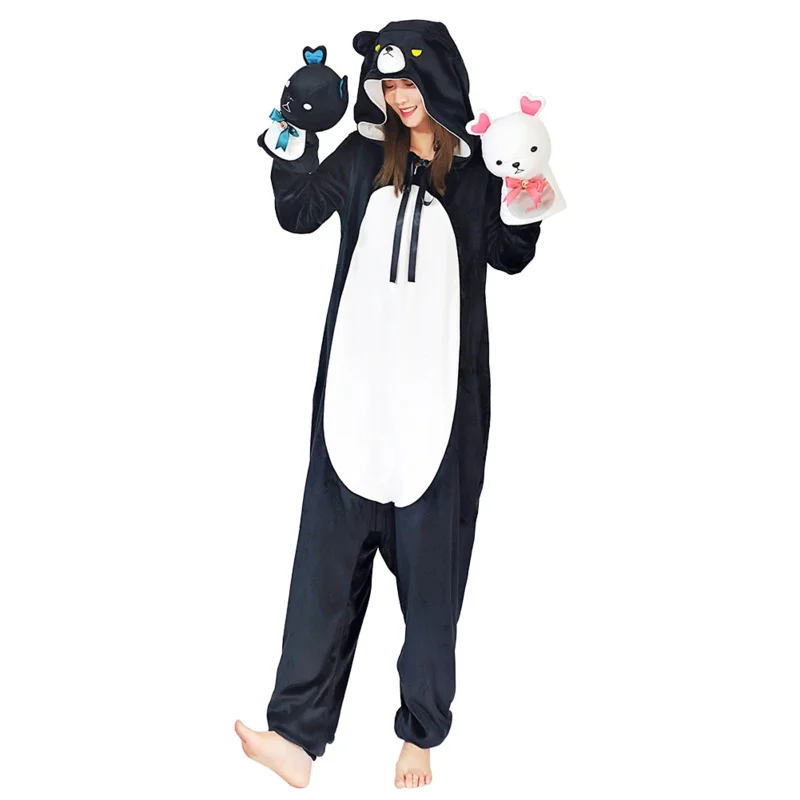 Anime Kuma Kuma Kuma Bear Yuna Cosplay Pajamas Costume Women One-piece Double-sided Sleepwear Pajamas Halloween Party Suit