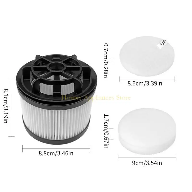 Filtre remplacement à vide D0AB pour le contrevenant à vide bâton sans fil LVAC-200