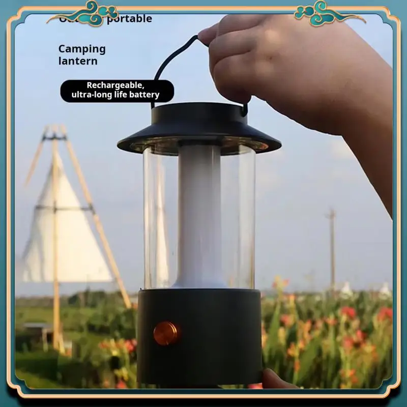 

LED Camping Lantern - Dimmable Rechargeable, IPX4 Waterproof Lasts Up For Adventures B