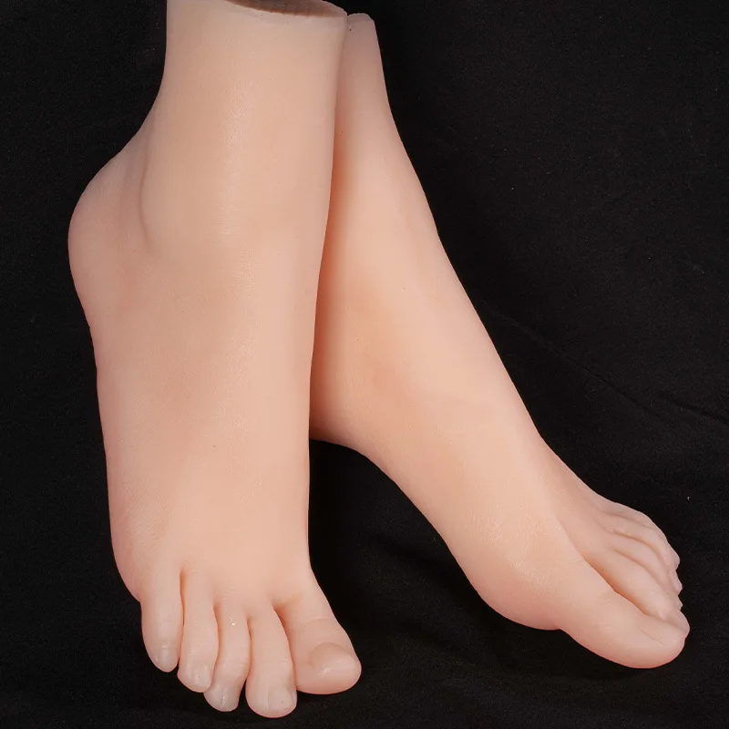 

Silicone Foot Model Female Nail Practice Foot Simulation Soft Mannequin Foot Fetish For Manicure Photograph Shoes Display 3704