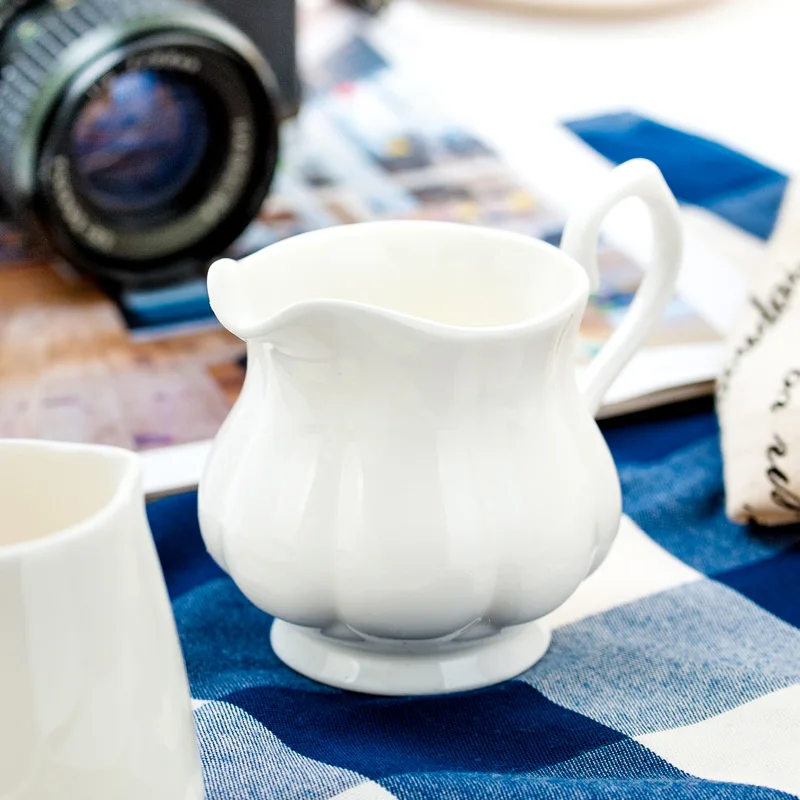 European Ceramic Afternoon Tea Milk Jug Coffee Matching Appliance Barista Craft Coffee Latte Milk Frothing Jug Pitcher LA554