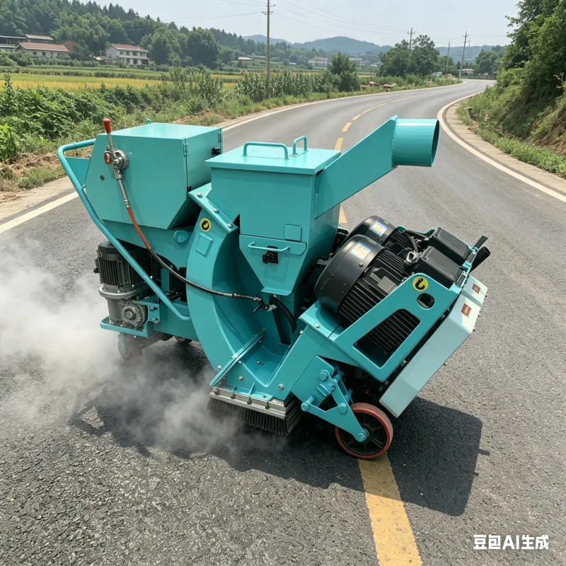 Durable Road Shot Blasting Machine For Better Waterproof Coating Bond Professional Blaster For Bridge Deck Preparation Use