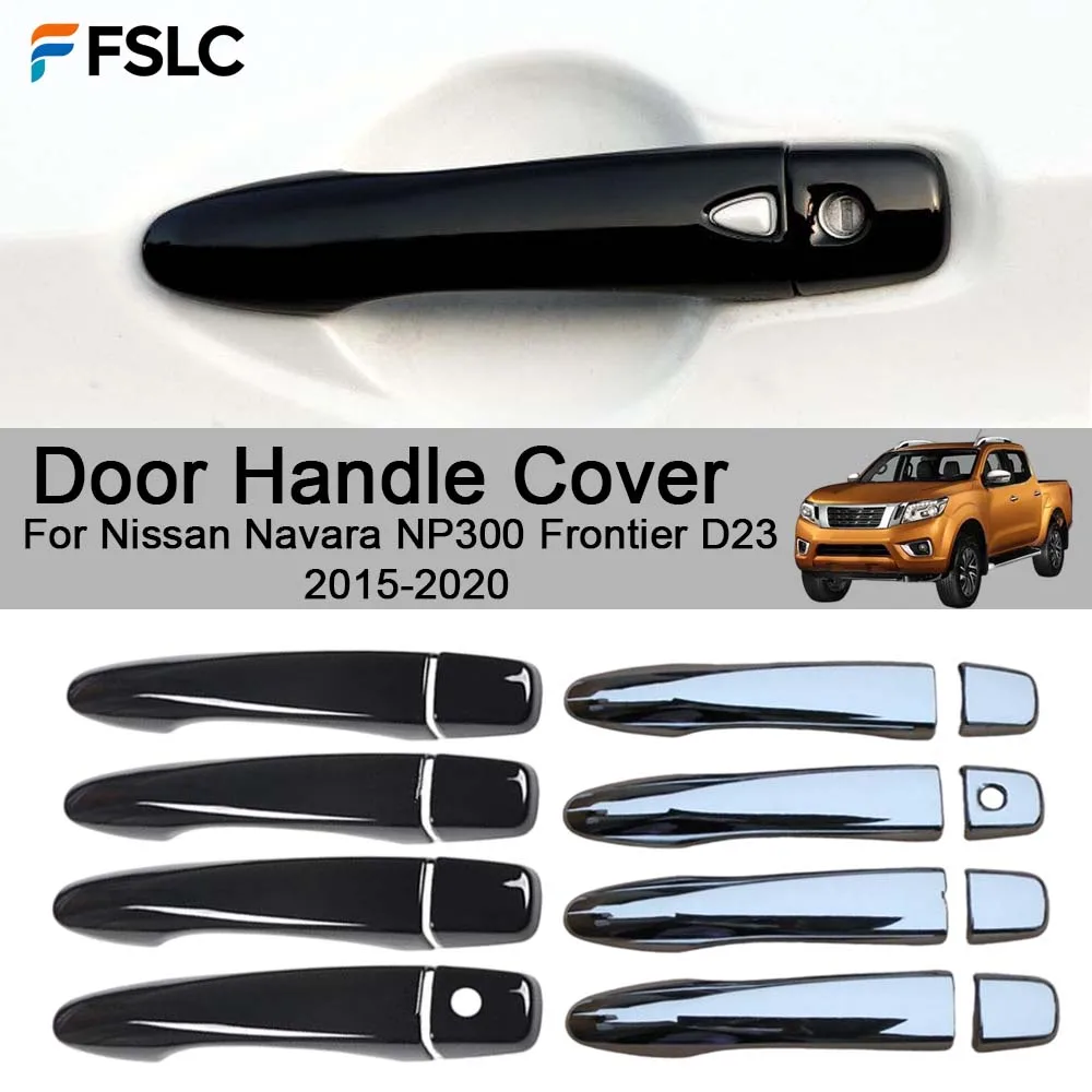 Car Decoration Door Handle Cover For Nissan Navara NP300 Frontier D23 2015-2020 Cars Accessories Styling Upgrade