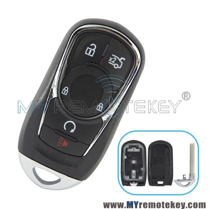 Чехол для смарт-ключа REMTEKEY FCC HYQ4AA с 5 кнопками для Buick Encore 2017 2018