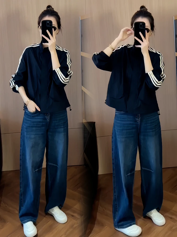 Giacca Coreana Versatile Casual Snellente da Donna, Nuovo Modello Autunnale, Vestibilità Comoda, Sottile ed Elegante per Mezza Età