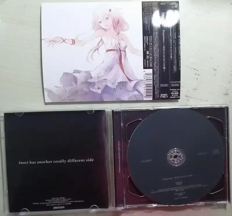 Anime Guilty Crown EGOIST Music CD Departures Album 1pcs Music Record+DVD Cosplay Walkman Car Soundtracks Box Party Music Gifts