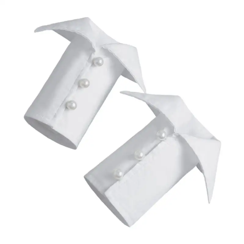 Poignets blancs 652F pour pull à capuche, bracelet polyvalent, doux confortable, manchettes polyvalentes pour femmes