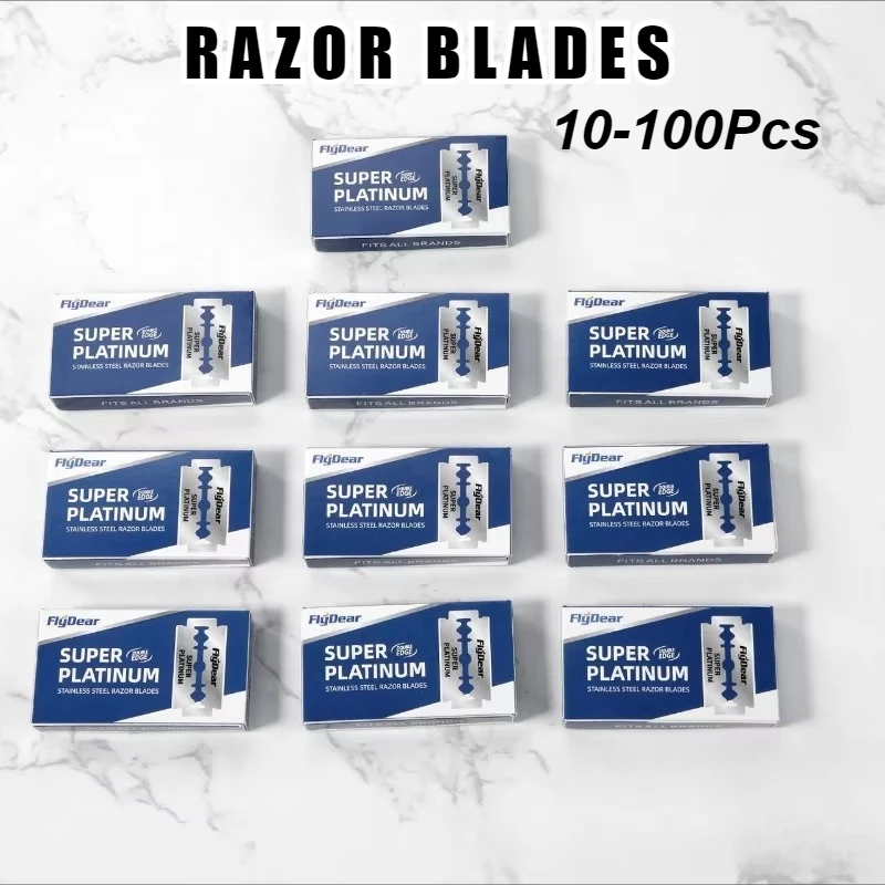 Klassischer Retro Edelstahl-Rasierer Doppelklingen-Rasierer Herren-Sicherheitsrasierer Professionelles Friseurwerkzeug Haarentfernungsrasierer