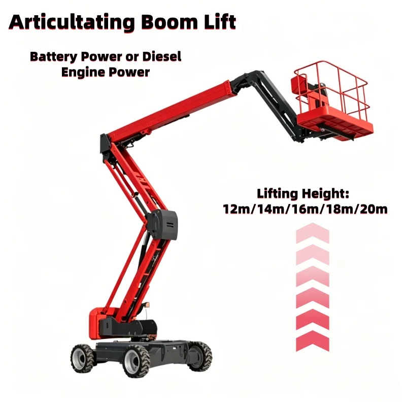 Customized New For Boom Lift Tables For Sale Man-Lift Car Towed Boom Lifts Various Models Available Articulated Boom Lift