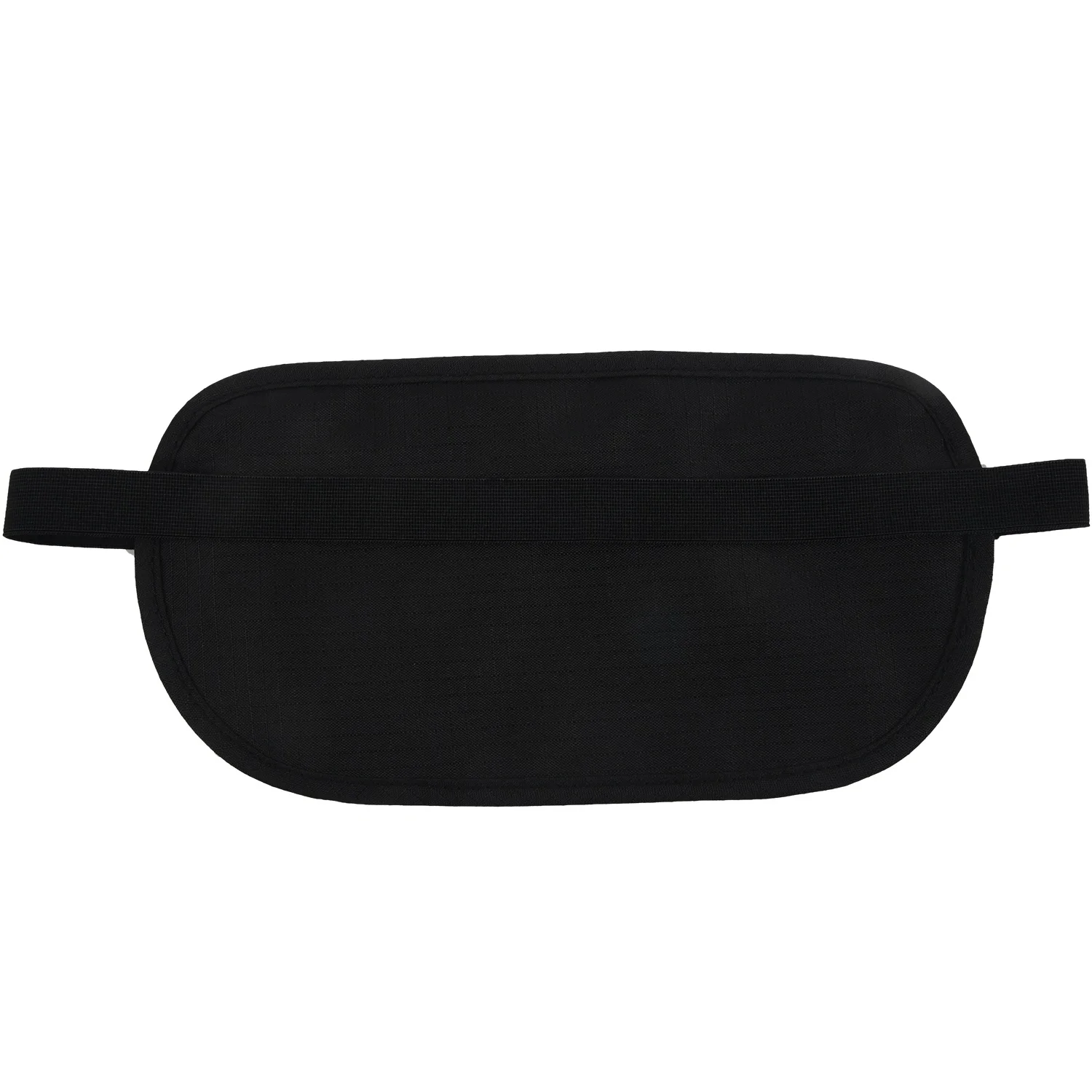 HHTL  Waist Pouch for Passport Money Belt Bag Hidden Security Wallet Black