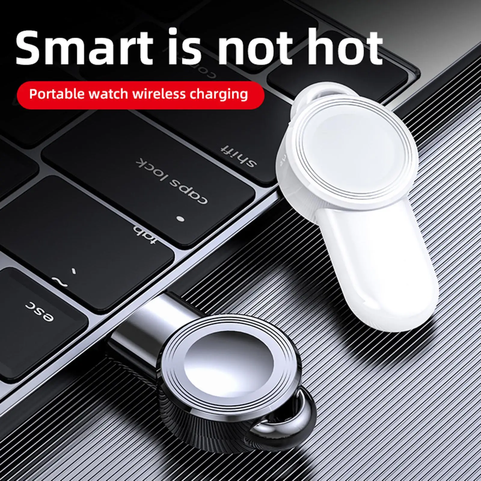 Wireless Watch Charging Station USB Magnetic Charger Cable Keychain Design for Apple Watch SE 6 5 4 3 2 1 Lightweight Outdoor - view 5