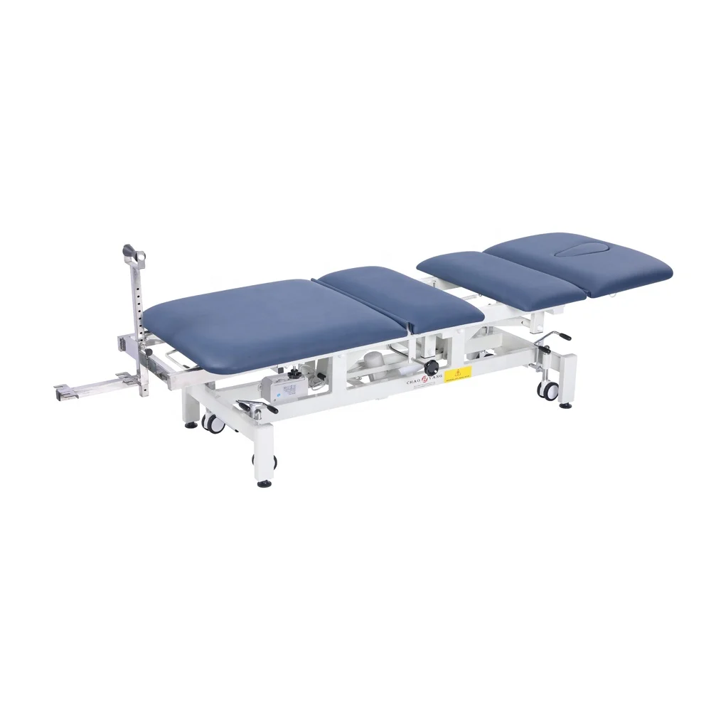 Physical Therapy Treatment Bed Physio Bed Used Chiropractic Tables Lumber Stretcher For Cervical Traction Decompression Table