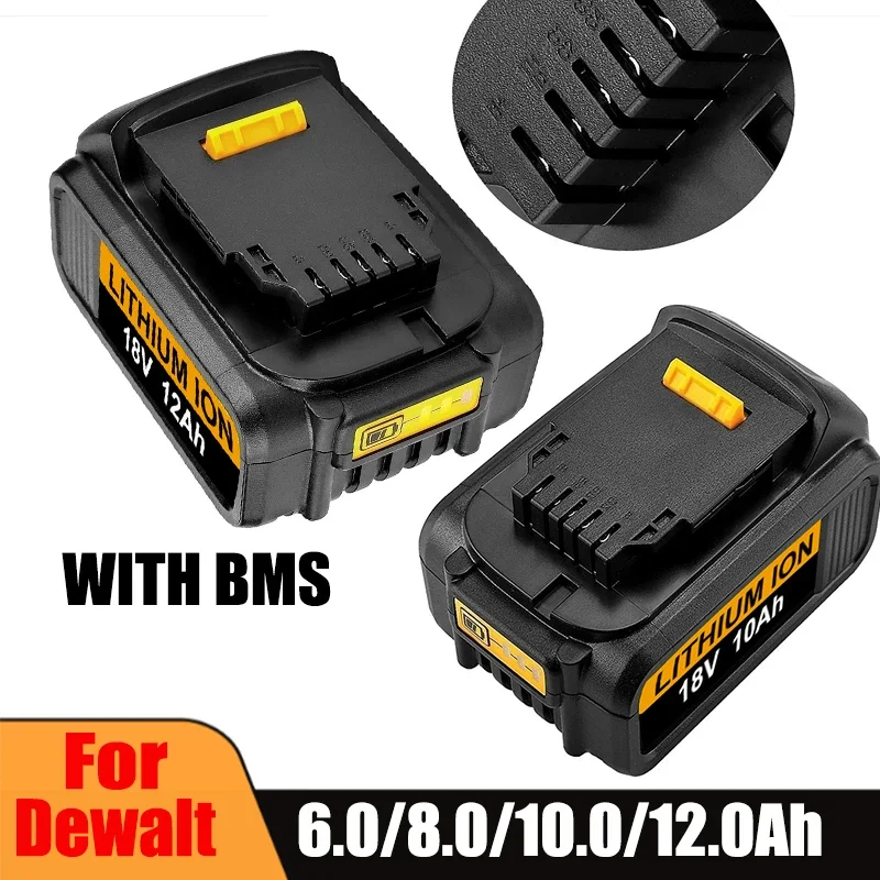 20v Battery Tools 6.0Ah DCB200 DCB184 DCB181 Replacement Li-ion Battery for DeWalt MAX power tool 6000mAh lithium Batteries