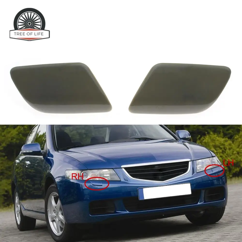 Car Front Bumper Headlight Washer Spray Jet Cover Cap For HONDA ACCORD VII 2003-2007 76887SEAS01 76882SEAS01 76882-SEA-S01