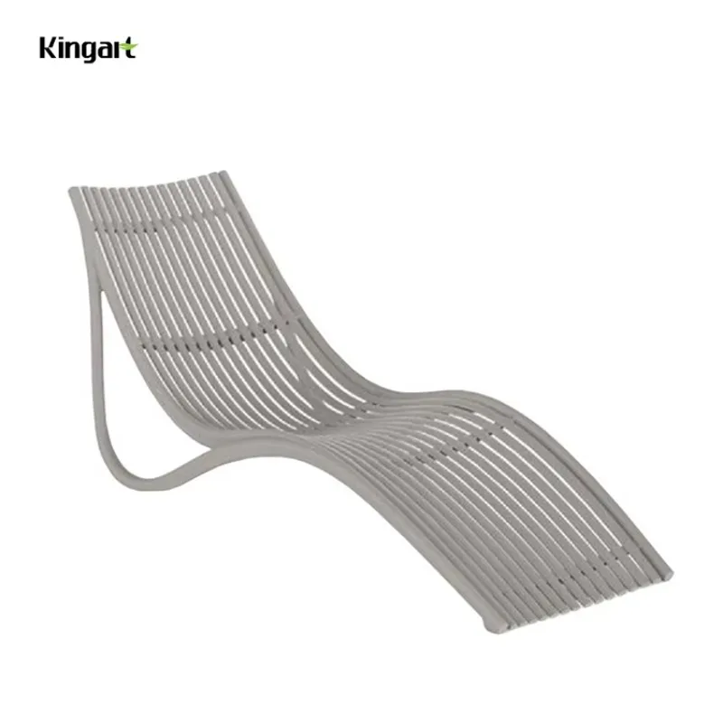 

Modern Outdoor Beach Lounge Chair Waterproof Aluminum Frame Sun Lounger Pool Chaise Lounge