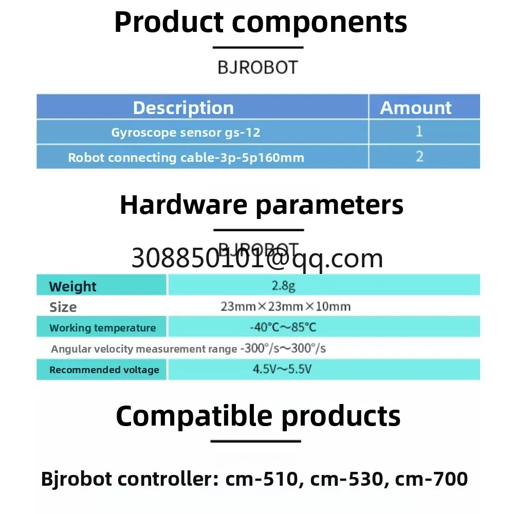 Gyroscope sensor GS-12 sensor for intelligent robot accessories